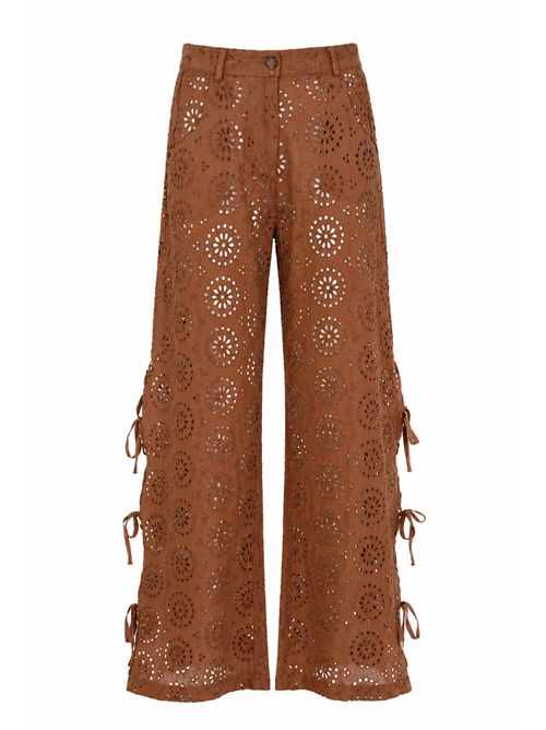 Pantalone Kibi in pizzo sangallo di cotone Mc2 Saint Barth | KII000102230L